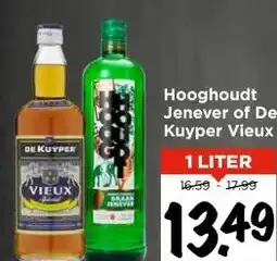 Vomar Voordeelmarkt Hooghoudt Jenever of De Kuyper Vieux aanbieding