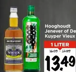 Vomar Voordeelmarkt Hooghoudt Jenever of De Kuyper Vieux aanbieding