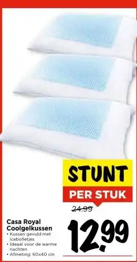Vomar Voordeelmarkt Casa Royal Coolgelkussen aanbieding