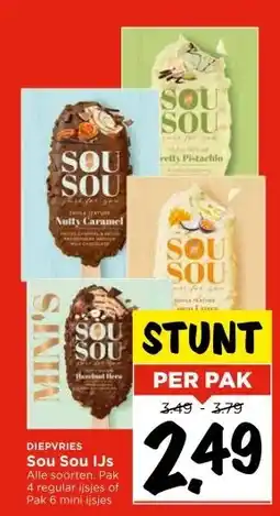 Vomar Voordeelmarkt DIEPVRIES Sou Sou IJs aanbieding
