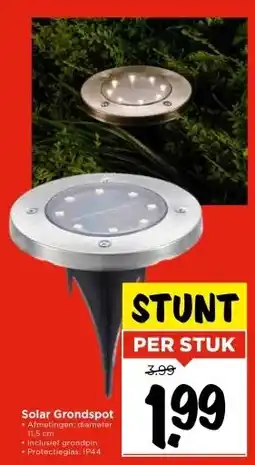 Vomar Voordeelmarkt Solar Grondspot aanbieding