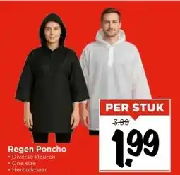 Vomar Voordeelmarkt Regen Poncho aanbieding