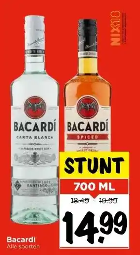 Vomar Voordeelmarkt Bacardi aanbieding