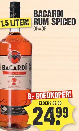Super Dirck 3 BACARDI RUM SPICED aanbieding