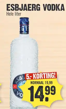 Super Dirck 3 ESBJAERG VODKA aanbieding