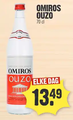 Super Dirck 3 OMIROS OUZO aanbieding