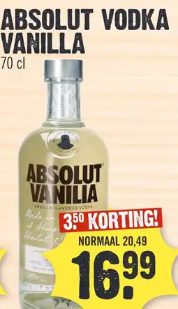 Super Dirck 3 ABSOLUT VODKA VANILLA aanbieding