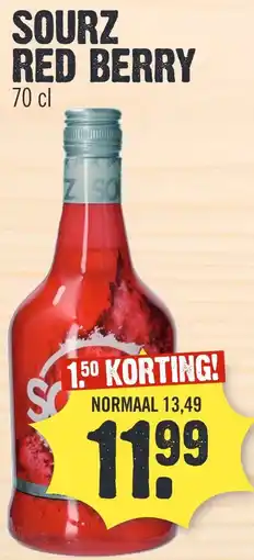 Super Dirck 3 SOURZ RED BERRY aanbieding
