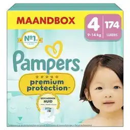 Wehkamp Pampers Premium Protection Maat 4 maandbox - 174 luiers - 9kg-14kg aanbieding