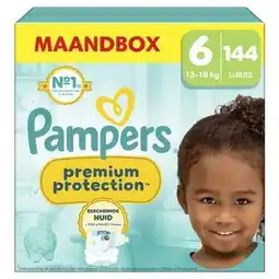 Wehkamp Pampers Premium Protection Maat 6 maandbox - 144 luiers - 13kg-18kg aanbieding