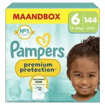 Wehkamp Pampers Premium Protection Maat 6 maandbox - 144 luiers - 13kg-18kg aanbieding