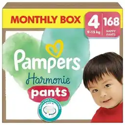 Wehkamp Pampers Harmonie Maat 4 maandbox - 168 luierbroekjes - 9kg-15kg aanbieding