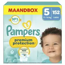 Wehkamp Pampers Premium Protection Maat 5 maandbox - 152 luiers - 11kg-16kg aanbieding