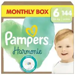 Wehkamp Pampers Harmonie Maat 6 maandbox - 144 luiers - 13kg+ aanbieding