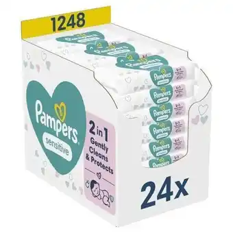 Wehkamp Pampers Sensitive 24 x 52 Babydoekjes aanbieding