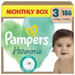 Wehkamp Pampers Harmonie Maat 3 maandbox - 186 luiers, 6kg-10kg aanbieding