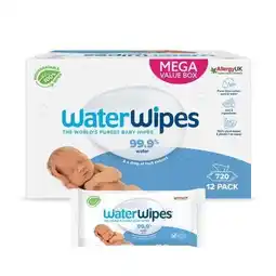 Wehkamp WaterWipes billendoekjes voordeelverpakking - 12 x 60 stuks (720 doekjes) aanbieding