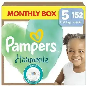 Wehkamp Pampers Harmonie Maat 5 maandbox - 152 luiers - 11kg-16kg aanbieding