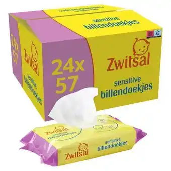 Wehkamp Zwitsal Sensitive billendoekjes - 24 x 57 stuks aanbieding