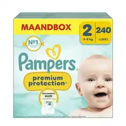 Wehkamp Pampers Premium Protection Maat 2 maandbox - 240 luiers - 4kg - 8kg aanbieding