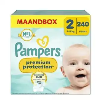 Wehkamp Pampers Premium Protection Maat 2 maandbox - 240 luiers - 4kg - 8kg aanbieding