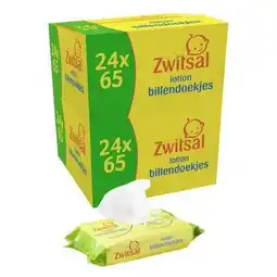 Wehkamp Zwitsal Lotion billendoekjes - 48 x 65 stuks aanbieding