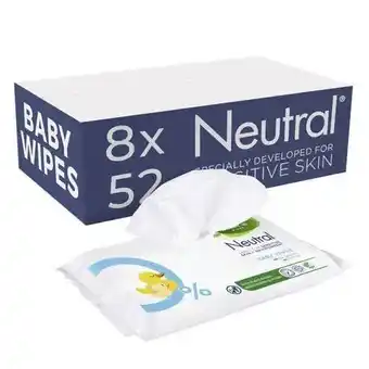 Wehkamp Neutral babydoekjes Parfumvrij - 8 x 52 stuks aanbieding
