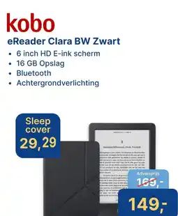 Levix Computershop kobo eReader Clara BW Zwart aanbieding
