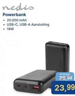 Levix Computershop nedis Powerbank aanbieding