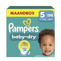 Wehkamp Pampers Baby-Dry Maat 5 maandbox - 174 luiers - 11kg-16kg aanbieding