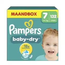 Wehkamp Pampers Baby-Dry Maat 7 maandbox - 132 luiers - 15kg+ aanbieding