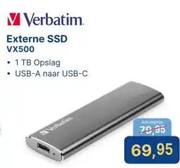 Levix Computershop M Verbatim Externe SSD VX500 aanbieding