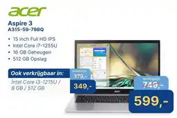 Levix Computershop acer Aspire 3 A315-59-798Q aanbieding