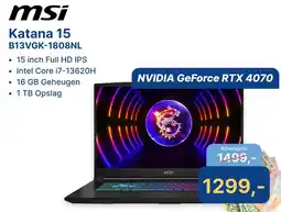 Levix Computershop msi Katana 15 B13VGK-1808NL aanbieding