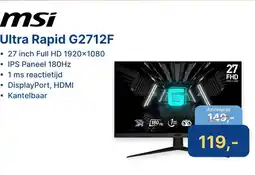 Levix Computershop msi Ultra Rapid G2712F aanbieding