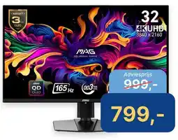 Levix Computershop msi MAG 321UP QD-OLED aanbieding