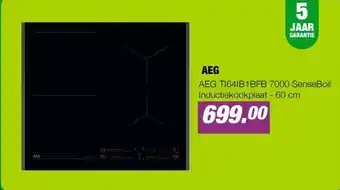 EP AEG TI64IB1BFB 7000 SenseBoil Inductiekookplaat - 60 cm aanbieding