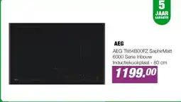 EP AEG TII84B00FZ SaphirMatt 6000 Serie Inbouw Inductiekookplaat - 80 cm aanbieding