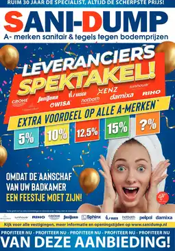 Sani-Dump LEVERANCIERS SPEKTAKEL! aanbieding