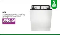EP AEG FSB53627P 6000 volledig geintegreerde vaatwasser aanbieding