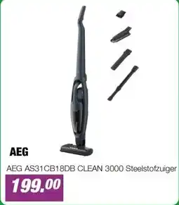 EP AEG AS31CB18DB CLEAN 3000 Steelstofzuiger aanbieding