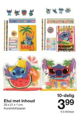 Zeeman Etui met inhoud aanbieding