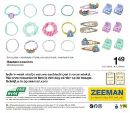 Zeeman Haaraccessoires aanbieding