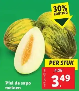 Lidl Piel de sapo meloen aanbieding
