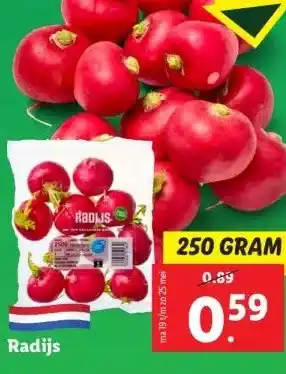 Lidl Radijs aanbieding