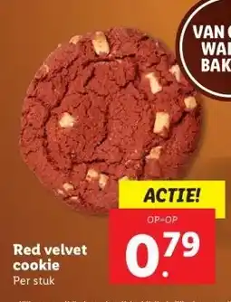Lidl Red velvet cookie aanbieding
