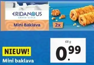 Lidl Mini baklava aanbieding