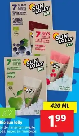Lidl Bio sun lolly aanbieding