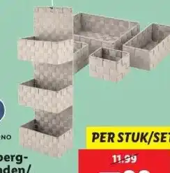 Lidl Opberg- manden/ organizer aanbieding