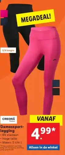 Lidl Damessport- legging aanbieding